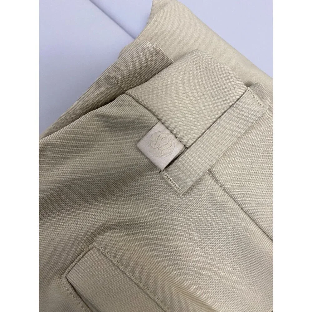 Lululemon ABC Classic Fit Trouser Pants Men size 34 Tan Brown Chino Performance